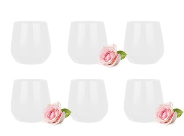 6x SZKLANKI 310 ml, BIAŁA BŁYSZCZĄCA, DRINKI, WODA