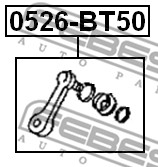 ŘADÍCÍ PÁKA SLOUPCE ŘÍDÍCÍ FEBEST 0526-BT50