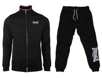 Lonsdale Kompletny dres bluza spodnie bawełna