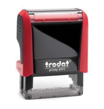 ШТАМП TRODAT PRINTY 4911 КРАСНЫЙ + ШАБЛОН