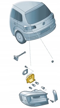 ЛАМПОЧНЫЙ ДЕРЖАТЕЛЬ VW T. TIGUAN 12-PR