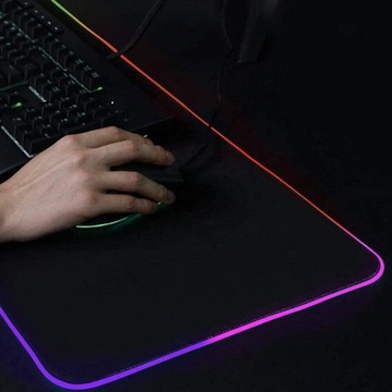 ИГРОВОЙ Большой коврик для мыши со светодиодной ПОДСВЕТКОЙ