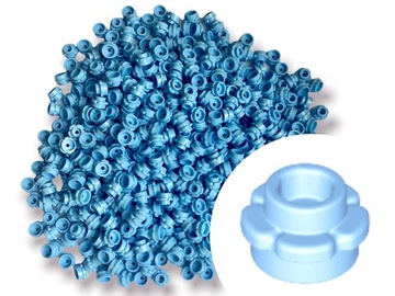 LEGO 24866 Roślina Kwiatek Kwiat Liść 1x1 Jasny Niebieski Light Blue 50 szt