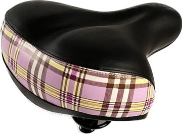 Siodło rowerowe na sprężynach wzór 5- kratka