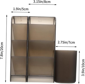 6 Sztuk Pudełko Do Przechowywania Na Biurko Szuflady Organizator Pulpit Uch