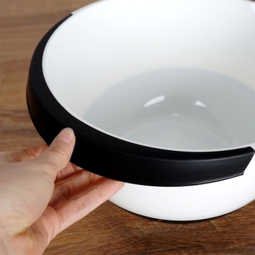 Большая кухонная миска для замешивания теста, взбивания и перемешивания с крышкой, 5л.