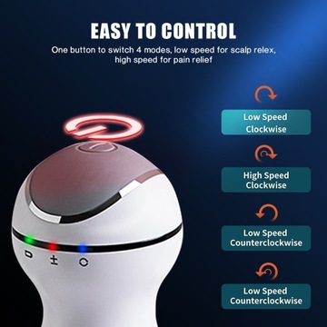 ELEKTRYCZNY MASAŻER WIBRACYJNY DO SKÓRY GŁOWY