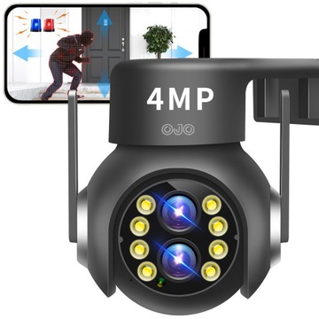 KAMERA WIFI IP SMART ZEWNĘTRZNA OBROTOWA FULL HD 4MP ZOOM