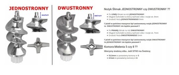 Sitka Maszynki do mięsa Zelmer 8-Szarpak 8-13 8-10