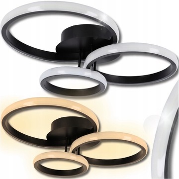 СВЕТОДИОДНЫЙ ПОТОЛОЧНЫЙ СВЕТИЛЬНИК 70ВТ СОВРЕМЕННЫЙ ЛОФТ 3 ЦВЕТА ДЛЯ СПАЛЬНИ СПАЛЬНЯ