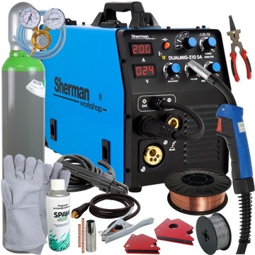 Spawarka 3w1 MIGOMAT 200A MIG 210 MMA TIG FLUX 200