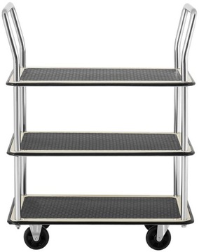 Транспортировочная тележка с ручками, 3 полки до 150 кг, 72 х 43 см.