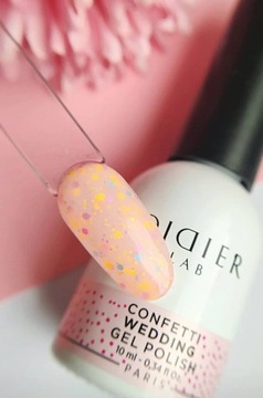 DIDIER LAB CONFETTI СВАДЕБНЫЙ ГИБРИДНЫЙ ЛАК ДЛЯ НОГТЕЙ 10 мл