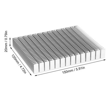 БЕЛЫЙ АЛЮМИНИЕВЫЙ РАДИАТОР 15X12X20MM