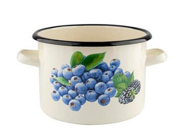 GARNEK EMALIOWANY PROSTY B/P BOROWKA 18CM 3,2L UA
