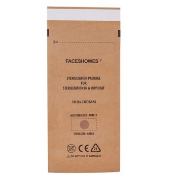 Бумажные пакеты для стерилизации инструментов. 100 шт. РАЗМЕР: 100 х 200 мм.