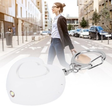 125дБ сигнализация самообороны светодиодная лампа противоударная аварийная сигнализация в форме сердца