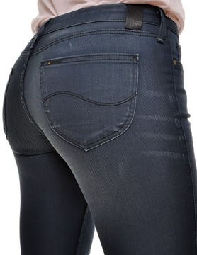 LEE spodnie regular SKINNY grey SCARLETT W24 L31