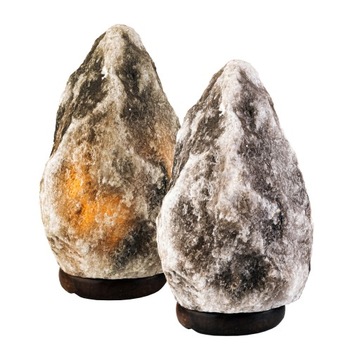 LAMPA SOLNA 2-3KG SZARA Z PODSTAWKĄ JONIZATOR HIMALAJSKA NATURALNA DO BIURA