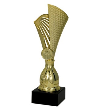 Puchar plastikowy złoty 23.5cm