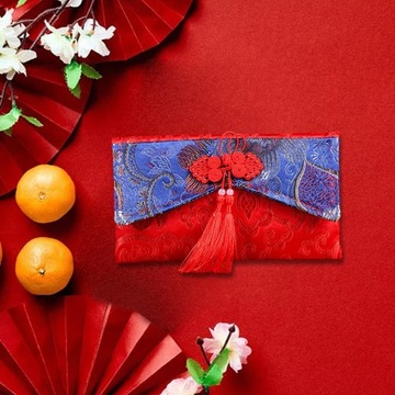 Китайский Лунный Новый Год Красный Денежный Конверт Подарочный Стиль D Горизонтальный