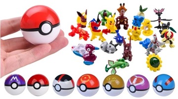 POKEBALL 5 cm POKEMONY POKEMON KULA + POKEMON + naklejka GRATIS prezent