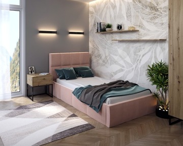 ЧАРЛИ односпальная мягкая кровать 90x200