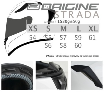 Шлем ORIGINE STRADA LINESTYLE матовый титан S