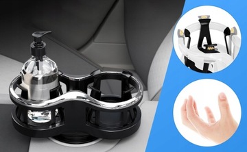 UCHWYT SAMOCHODOWY KUBEK NAPÓJ podwójny ORGANIZER