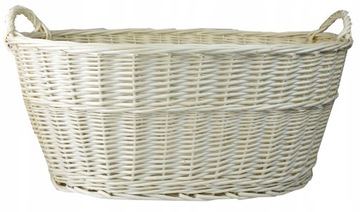 Wiklinowy KOSZ NA DREWNO BIELIZNĘ ZABAWKI 60CM