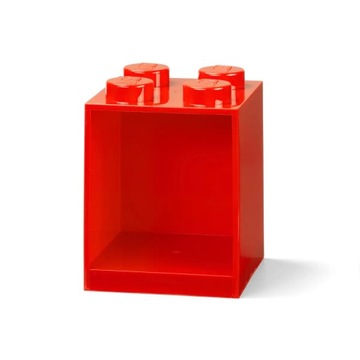 Półka na klocki 2x2 czerwona Lego