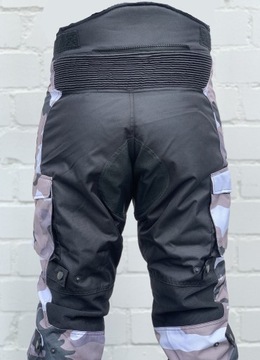 NOWOSC Spodnie Motocyklowe Moro białe Rozmiary 5XL