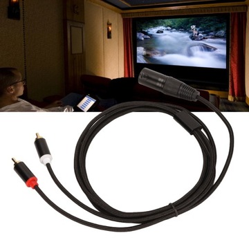 Кабель xlr «папа» на 2 разъема RCA, Hi-Fi, чистый сигнал без потерь, разъем xlr y, шнур для