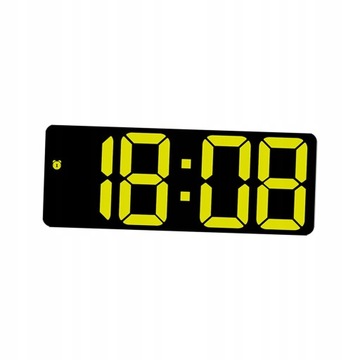 Biurkowy zegar cyfrowy budzik LED biurko 12H 24H nowoczesny duży ekran
