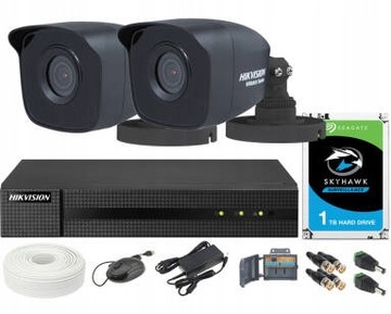 Zestaw monitoringu Hikvision 4MPX Zestaw BLACK