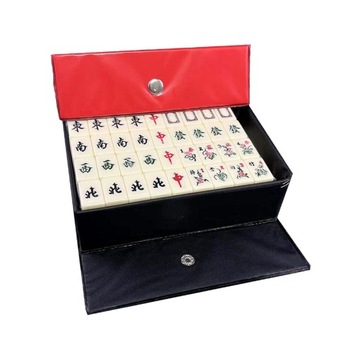 Portable 144 Tiles Acrylic Mahjong with Carrying