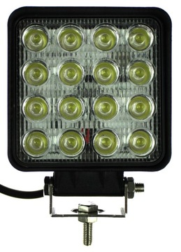 LAMPA ROBOCZA 16 LED LEDOWA 48W CE 12-24V MEGA MOC ROZPROSZONA GRUBA