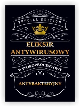 10x ANTI-VIRUS ELIXER - этикетки для бутылок с вирусами
