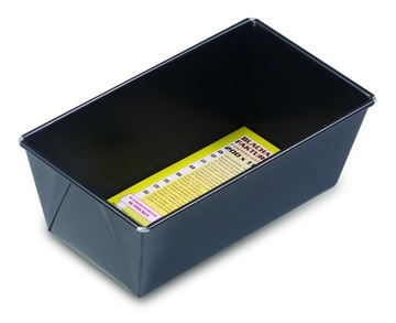 MAŁA BLACHA FOREMKA KEKSÓWKA NON-STICK PIECZENIA CIASTA CZARNA WĄSKA 20x11