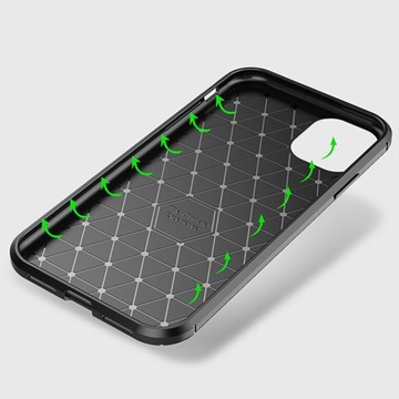 Etui nakładka na tył Vennus Carbon Elite Apple Iphone 15 Czarny