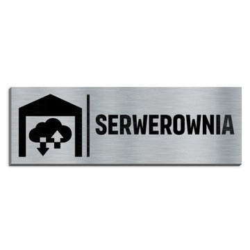 Tabliczka z Oznaczeniem na Drzwi Serwerownia Wzory