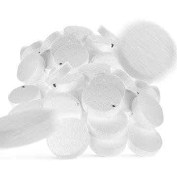Zaślepki Styropianowe 67mm Zatyczki Termoizolacyjne Krążki Białe 100szt
