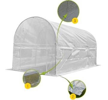 ФОЛЬГЕННЫЙ ТУННЕЛЬ 10м2 САДОВАЯ ТЕПЛИЦА 4х2,5м УФ-4