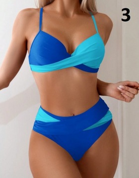 КУПАЛЬНИК БИКИНИ С ВЫСОКОЙ ПОСАДКОЙ, ДВУХЧАСТНЫЙ СЕКСУАЛЬНЫЙ КОСТЮМ, ЦВЕТА S