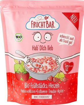 FRUCHTBAR EKO PŁATKI ŚNIADANIOWE OWSIANE TRUSKAWKI