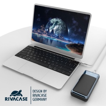 RIVACASE POWER BANK для ноутбука | 30000 мАч USB-C 65 Вт