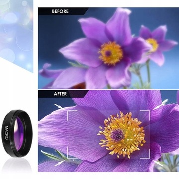 .ZESTAW 2W1 OBIEKTYW DO TELEFONU MAKRO SZEROKOKĄTNY..