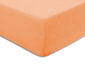 Prześcieradło frotte z gumką 120x200 kolor Łosoś