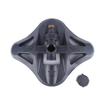 ПОВОРОТНЫЙ АВТОМАТИЧЕСКИЙ САДОВЫЙ ДОЖДЕВАТЕЛЬ 360°, ТРЕХРУЧНОЙ, 2 ФОРСУНКИ