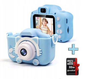 APARAT FOTOGRAFICZNY DLA DZIECI + KARTA 32GB